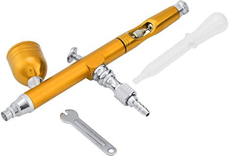 BuyWeek Airbrush-pistol airbrush kit 0,3 mm professionell dubbel effekt metall för reklamillustrationer bodypainting