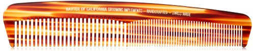 Baxter of California Beard Comb Men Large Size - Handcrafted & Swiss-Made - Crafted From Natural Tree Pulp Cellulose