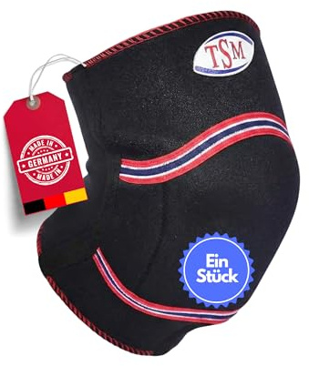 TSM Kniepolster Aktiv 1 Polster | Neoprenbandage Durchblutungsförderung, Dämpfung äußerer Einwirkungen | Stabilisierung, Schmerzlinderung, Wärme-, Schweißabführung | 1 Stück Made in Germany 2553