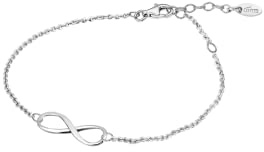 LOTUS SILVER Pulsera Plata Mujer LP1224-2/2 de Primera Ley 925 ml Infinito - Sofisticado Brazalete con Pulido y Acabado Refinado 18 cm - Regalo de Cumpleaños - Aniversario - Ocasiones Especiales