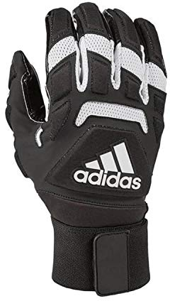 adidas Freak MAX 2.0 gepolsterte Lineman Fußballhandschuhe für Erwachsene, Schwarz, Größe 2XL, Premium-Fußballausrüstung