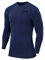 TCA Men Long Sleeve Compression Shirt, Athletic Workout Sports Undershirt Base Layer Top - Blueprint, L