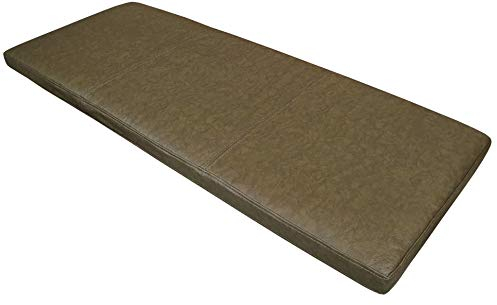 Quattro Meble Grün Echtleder Bankauflage Sitzkissen Lederkissen Sitzpolster Bank Auflage Lederauflage doppelt genähtes Echt Leder Kissen Sitzauflage Leder Mondial Green (40 x 160 cm)