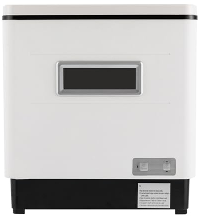 60L Tischgeschirrspüler Mini Geschirrspüler Kompakte Spülmaschine Freistehender Geschirrspüler Ohne Wasseranschluss 360-Grad-Sprühfunktion 3D-Hochdruck-Sprühtechnik Uv-Sterilisation 1500W