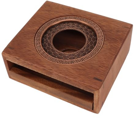 Théière Chauffante à Base de Noyer, Bougie, Machine à thé, Encens pour thé, Tasse Commune, Accessoires Ménagers