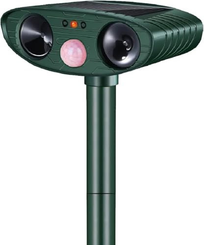 Répulsif pour chat à ultrasons, répulsif solaire pour animaux, étanche, répulsif à ultrasons, répulsif contre les martres, les animaux domestiques, le jardin, les chats, les chiens, les ratons laveurs