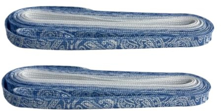 Lacets de Patins à Glace, 260 Cm, Lacets Multi-usages Antidérapants, Lacets de Patinage Artistique pour Entraînement de Compétition en Extérieur, Bleu