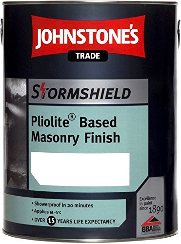 Johnstone'S Trade 5 Litre Stormshield Smooth Masonry Brilliant White