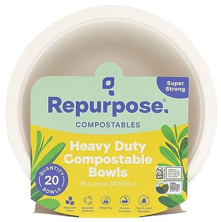REPURPOSE Compostable 16oz Bowls 20 Count, 20 CT