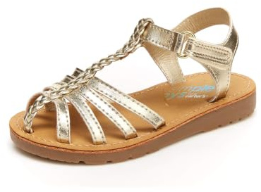Simple Joys by Carter's Freya Gladiator Sandal, Oro, 24 EU Bambina