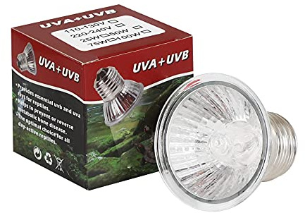 LEDGLE 25W Lámpara Tortugas de Agua, E27 UVB UVA Bombillas, Bombillas de Calor para Tortuga, Reptiles, Lagarto