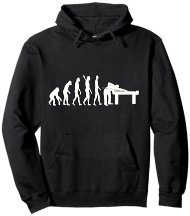 Pool Billard Evolution Snooker Player Table 8 Ball Pullover Hoodie