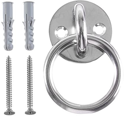 Yardwe Robuster Kleiderständer 1 Satz wandmontierter Kleiderständer Hängematten-Wandanker Yoga-Hängematte Wandhalterung Schlingentrainer Halterung An der Wand montiert Festplatte Scheibe