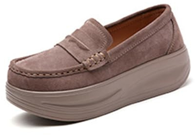 Ballerina skor dam 42 stora, tjock sula, gungskor, damer, avslappnade fritidsskor, slip-on, svamp, mjuk sula, fashionabla skor, platåsneakers, damskor