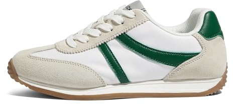 LUCKY STEP Sneakers Rétro pour Femme - Semelle Antidérapante et Doublure Respirante, Chaussures Légères Casual pour Tous Les Jours et Balades en Ville