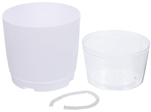 Toyvian Maceta de Autorriego Automática para Plantas de Interior Contenedor Transparente sin Suelo para Decoración del y Cuidado de Flores