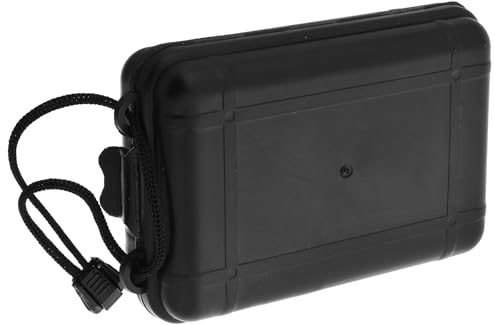 Amosfun Étui de Rangement pour Pointes de Flèches Tir à L’Arc, Boîte Plastique PE Robuste Couvercle, Taille Moyenne pour 9 Pointes, Protection Rembourrée, Activités Plein Air et Chasse