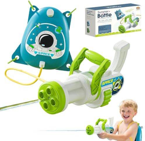 Hojalis Pistola ad Acqua per Bambini, 1800ml Zaino Pistola ad Acqua, Pistole ad Acqua Per Bambini,Pistola ad Acqua a Forma di Animale Simpatico Cartone Animato, Giocattolo Per L'estate, La Spiaggia