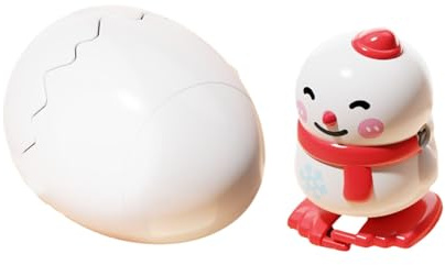 Wind Up Jumping Eggs Novelty Animated Motion Action Figures For Kids And Party (A, One Size)