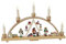 Glässer 01237 Schwibbogen Seiffener Weihnachtsmarkt, beleuchteter Weihnachtsbogen in Handarbeit, Höhe: 28 cm Breite: 48 cm
