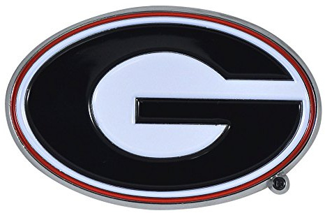 FANMATS 22215 Georgia Bulldogs 3D Color Metal Emblem, Diecut Team Logo Auto Emblem
