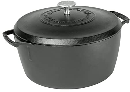 Lodge – Cocotte en fonte 5,2L – Tous feux – Collection BlackLock – Made in USA