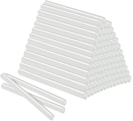 UISEBRT Heta limstift limstavar 11 mm x 200 mm transparent – 100 stycken gör-det-själv standard varmlimmade broderier superstarkt varmt lim limpatroner för limpistol (2 kg)