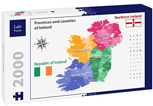 Lais Jigsaw Puzzle Map of Ireland 2000 pieces
