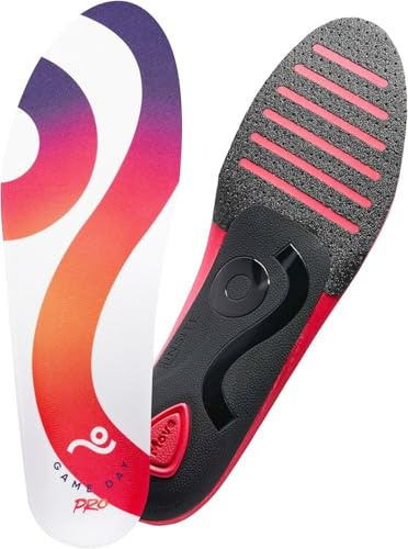MOVE Game Day Pro- Ultimate Performance Sports Insoles for Basketball, Volleyball, Football, Tennis, Athletics, Baseball, Running, and Active Lifestyle. Extra Shock Absorption (M 6-6.5 / WM 7.5-8)