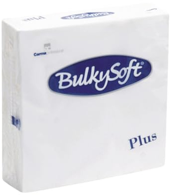 Lot de 240 Serviette de table en papier Blanches (38 x 38 cm) 2 Plis finition type tissu, Serviettes papiers jetables élégants pour toutes les occasions, HoReCa (Blanc, 240 pcs)