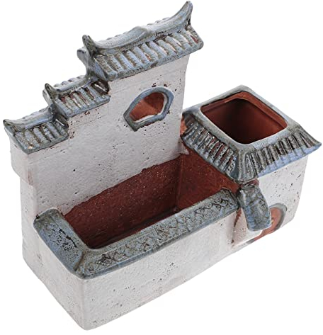 OFFSCH Decoración De Maceta De Cerámica Retro Creativa Ideal para Suculentas y Bonsái