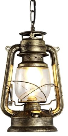 XINYASEE Lampade a sospensione per esterni, lampada vintage impermeabile, lampada a sospensione per giardino, lampada per gazebo, resistente alla pioggia, grado IP44, base a vite E27