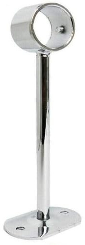 Clothes Garment Rail System – Walk-In Wardrobe Hanging Rail Kit – Heavy-Duty Chrome Tubing for Retail & Home Use – Customizable Hanging Storage Display Solution (25mm-Drop Socket (5 Inch Heavy Duty))
