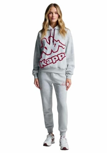 Kappa TUTA DONNA COTONE ESTIVA - Tuta Donna Completa In Felpa Di Cotone Estiva - Sportiva - Leggera (26255 M GRIGIO)