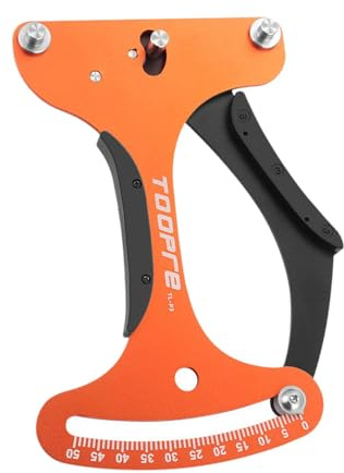Okiyakusama Misuratore Tensione Raggi Bicicletta Attrezzo per Spoke Ruote Tensione Calibratore Acciaio Struttura Robusta Adatto per Officina Casa Manutenzione, Arancione
