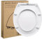 Mass Dynamic WC-Sitz mit Absenkautomatik, weißer Kunststoff-Klositz mit Schnellverschluss, verstellbare Scharniere, Standard-Toilettensitz (450 mm x 370 mm)