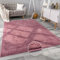 Paco Home Hochflor Teppich Wohnzimmer Flauschig Fellteppich Kunstfell Plüsch Shaggy Weich Fellimitat, Grösse: 200x280 cm, Farbe: Lila-Rosa