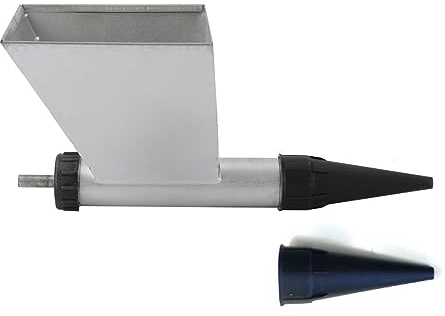 COYWEH Elektrisch Fugenpistole für Mörtel, Elektrischer Mörtelpresse Tragbarer Mörtelsprüher Fugenspritze Zementkartuschenpistole mit 2 Düsen, Elektrische Mörtelspritze Für Mörtelfuge Steinmauer Böden