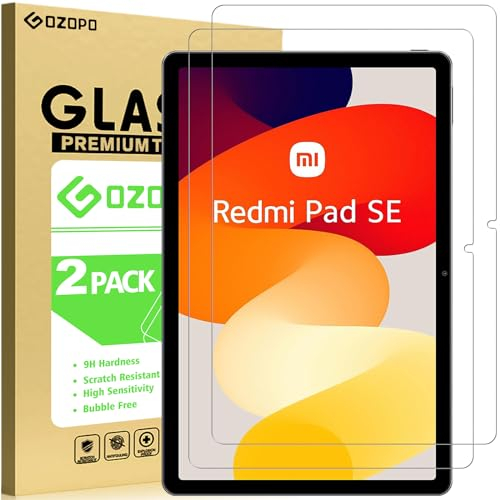 GOZOPO [2 Stück Schutzfolie für Xiaomi Redmi Pad SE 11 Zoll (2023), Kratzfest Panzer Schutz Glas für Xiaomi Redmi Pad SE 11