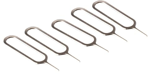 MilnoTech: 5 Stück SIM-Karten-Auswurfnadeln, tragbar, SIM-Karte, Nadel Auswerfer, Pin-Werkzeug, SIM-Kartenfach, Auswerfer, kompatibel mit iPhone, Android, HTC
