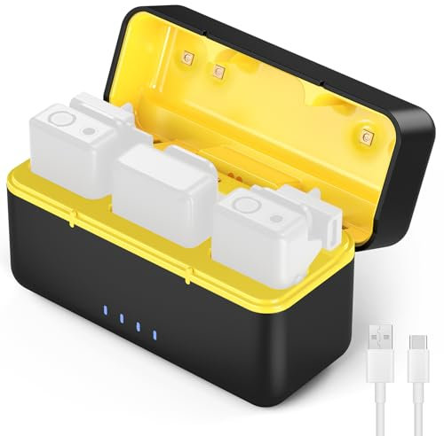 NEEWER CM28 Charging Case, Protective Case with 2000mAh Built In Battery, Fast Charging & Battery Indicator, Also for CM28 Pro/Max Wireless Lavalier Microphone System