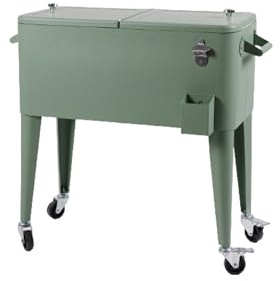 La zappa Frigo doppio contenitore con rotelle colore verde