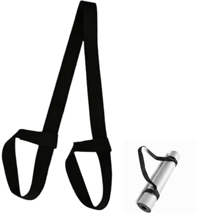 Cotton Yoga Mat Sangle de transport réglable pour toutes les tailles de tapis de yoga, sangle de yoga élastique pour pilates, exercices d'étirement et fitness, léger et résistant, multicolore, Elle