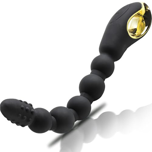 Anal vibrator leise schwarz 30cm /10 vibration für frauen & prostata stimulation männer Analvibratoren für mann Analkugeln Silicone Vibratoren Anal toys vibrator für frauen Beads analvibrator W118