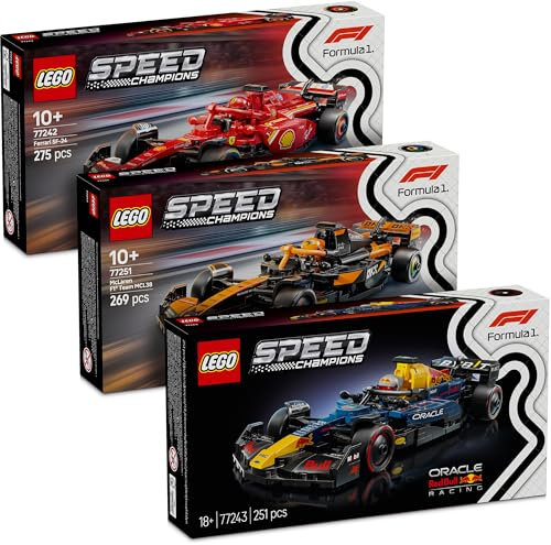 Lego F1 Kit de nouveautés : Top 3 (77242, 77243 & 77251) – Lego Formule 1 voitures, Lego Speed Champions F1, F1 Lego Set avec voitures de course 18+ (Lego Speed Champions 2025)