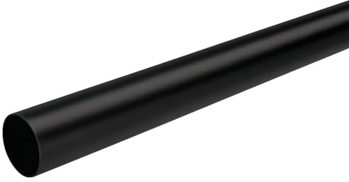 SOTECH rund garderobsstång Ø 25 mm L: 600 mm stål svartbelagd garderobsstång klädstång