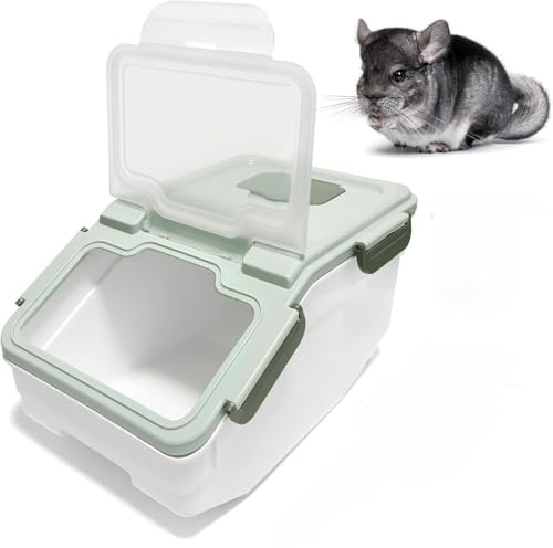 Chinchilla Sand Bath Storage Kit Chinchilla House Plastic Powder Bath House for Chinchilla Hamster Bathroom, Also Suitable for Hedgehogs, Guinea Pig