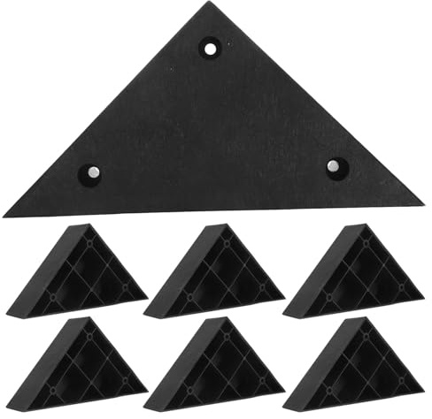 NULYLU Piedini in Plastica Triangolari 8 Pezzi Viti per Divano e Mobili, Supporti Piedi per Sedie, Tavoli e Panca da Salotto