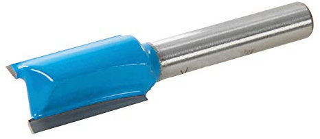 Dapetz ® Straight Twin Flute Router Bit Cutter 1/4 Shank Tungsten Carbide Tipped TCT Grooving Metric 12mm x 20mm Fits with Bosch, Makita & DeWalt Routers