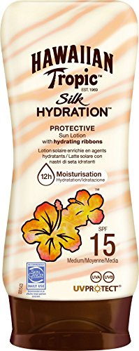 HAWAIIAN Tropic Lotion de Protection Solaire Silk Hydration SPF15, 180 ml